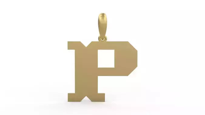 Initial Letters Pendant Crosterian P
