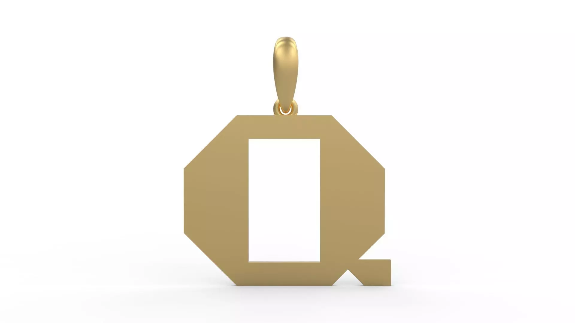 Initial Letters Pendant Crosterian Q 3D print model_0