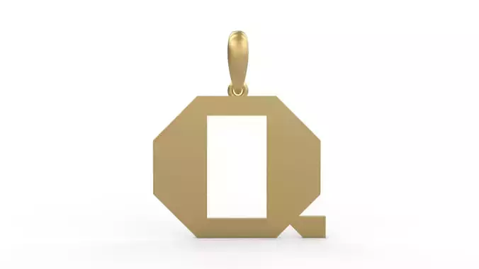 Initial Letters Pendant Crosterian Q