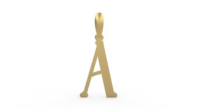 Initial Letters Pendant DeepSession A 3D print model