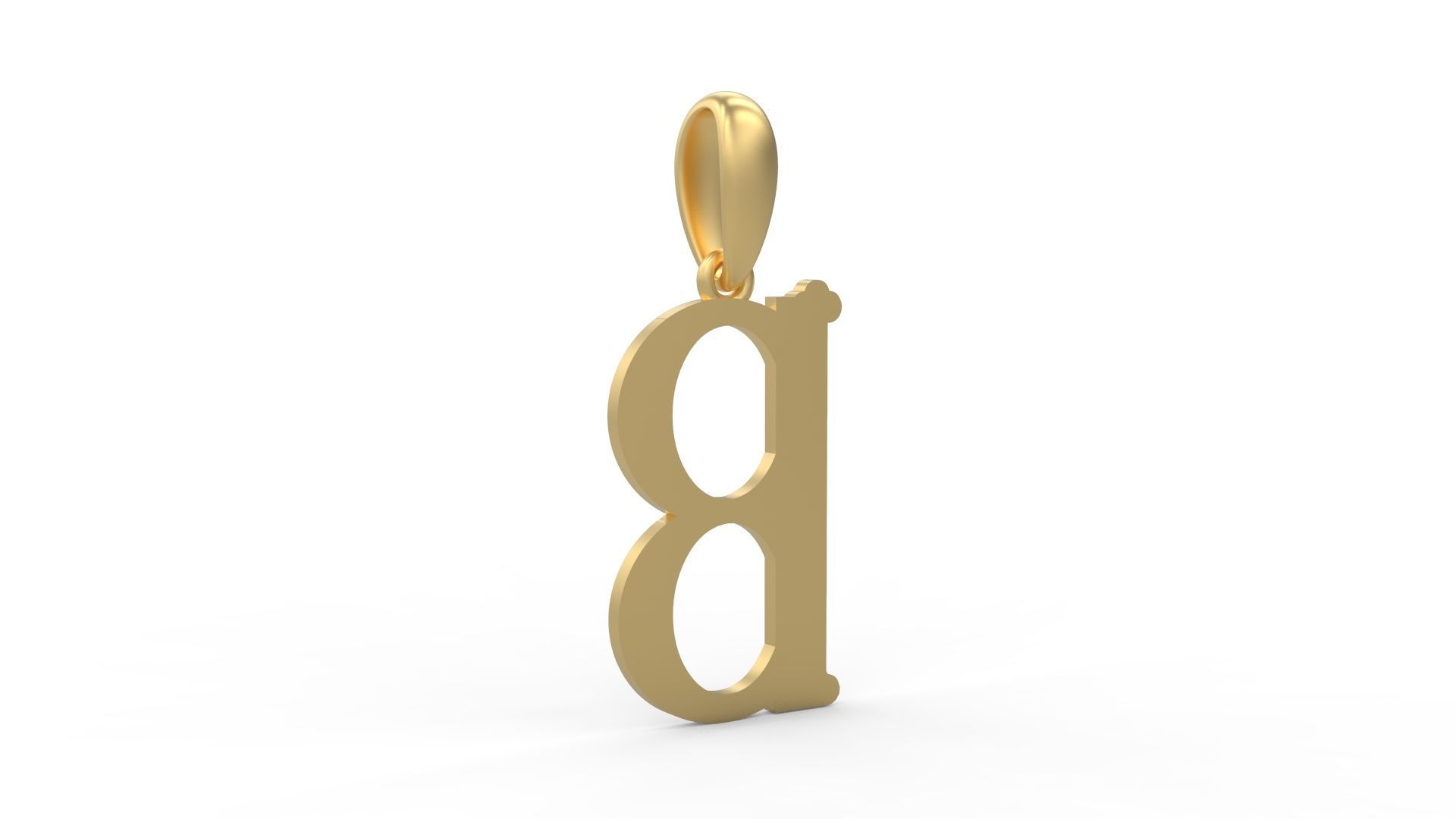 Initial Letters Pendant DeepSession B 3D print model_3