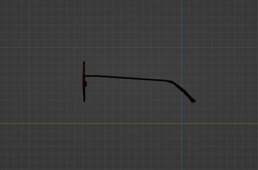 Voodoo Red Glasses Low-poly 3D model_8