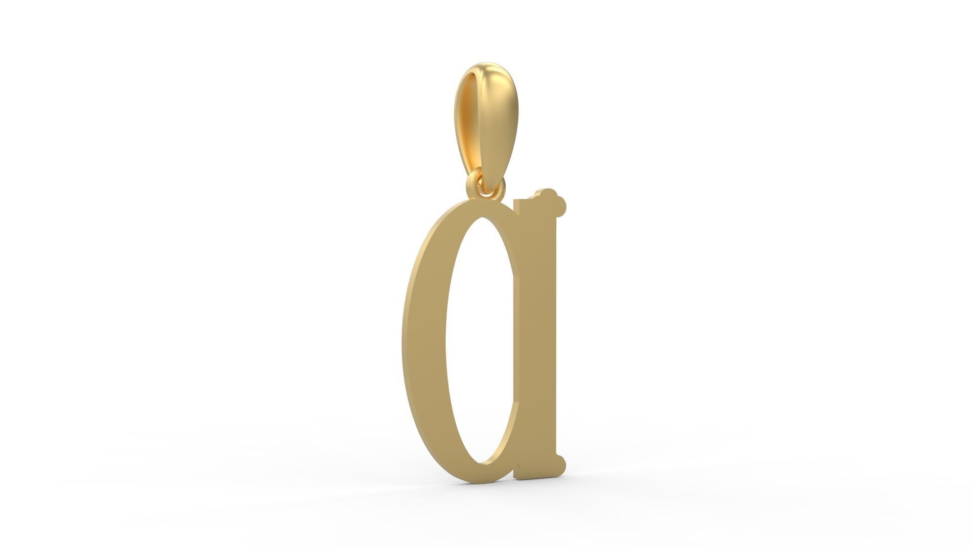 Initial Letters Pendant DeepSession D 3D print model_2