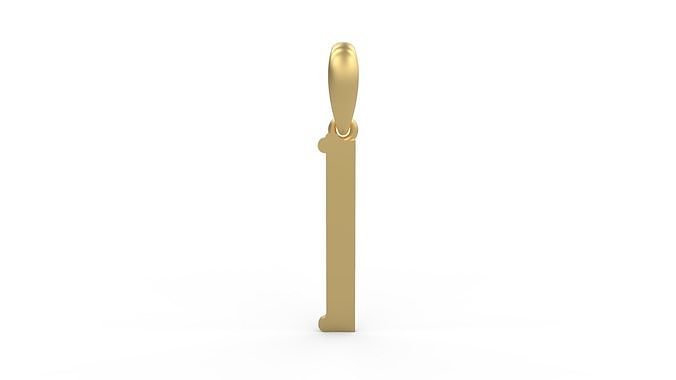 Initial Letters Pendant DeepSession I 3D print model
