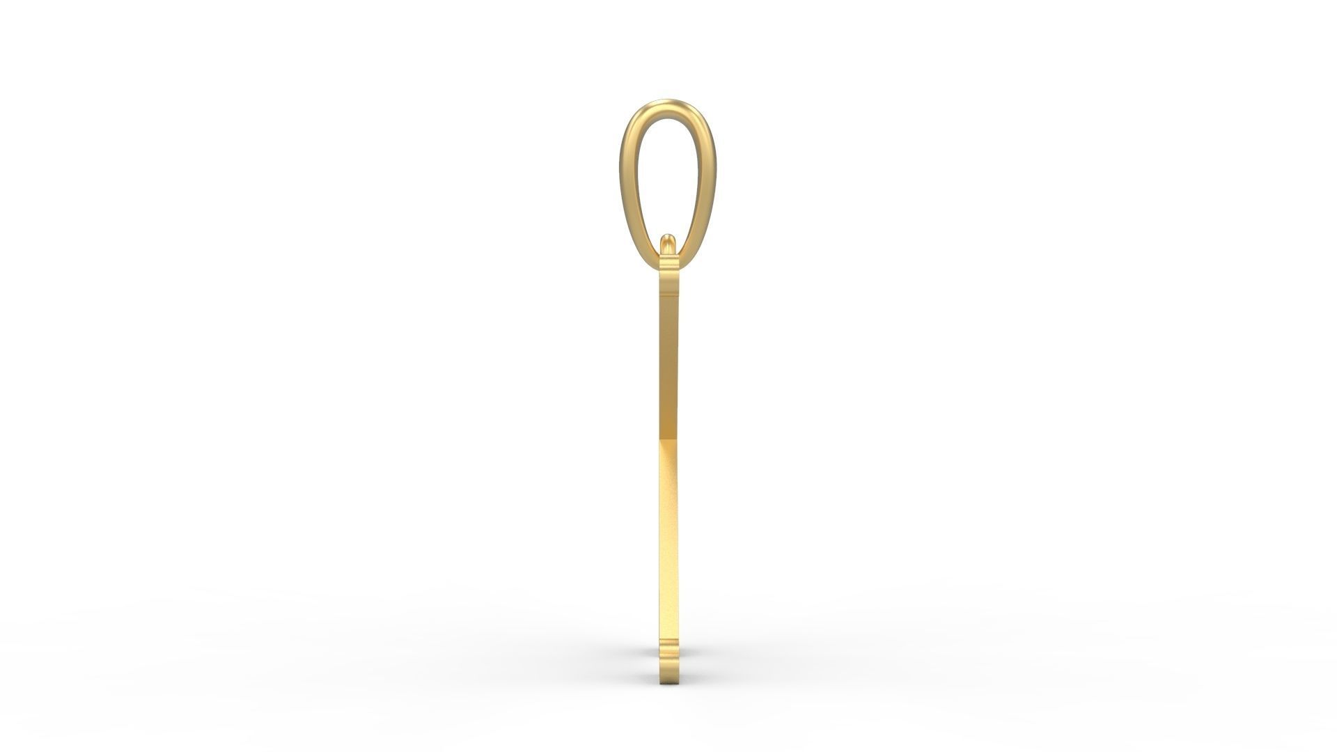 Initial Letters Pendant DeepSession K 3D print model_2