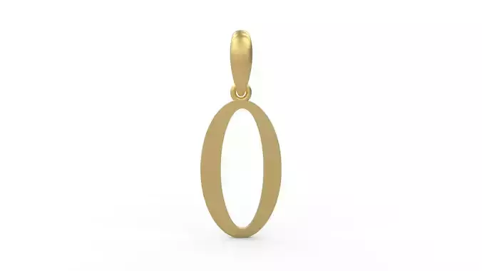 Initial Letters Pendant DeepSession O 3D print model