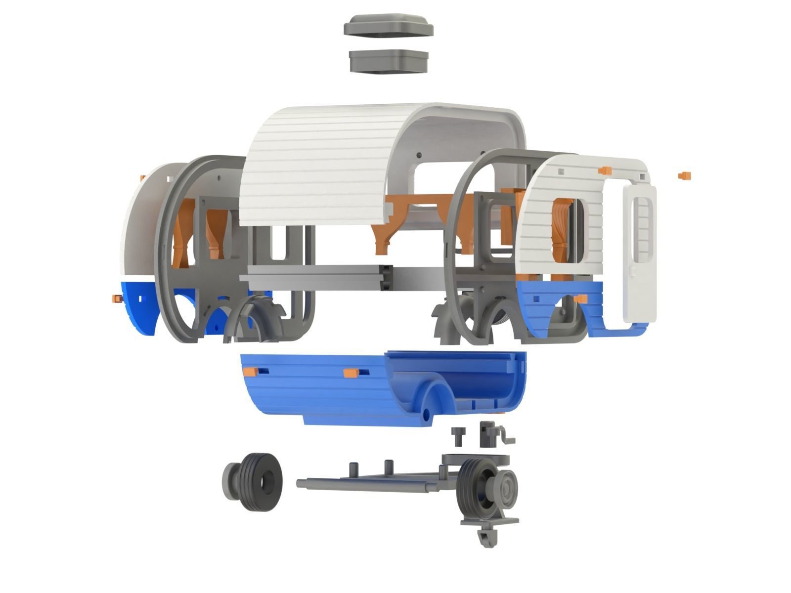 Printable Camper 3D print model_9