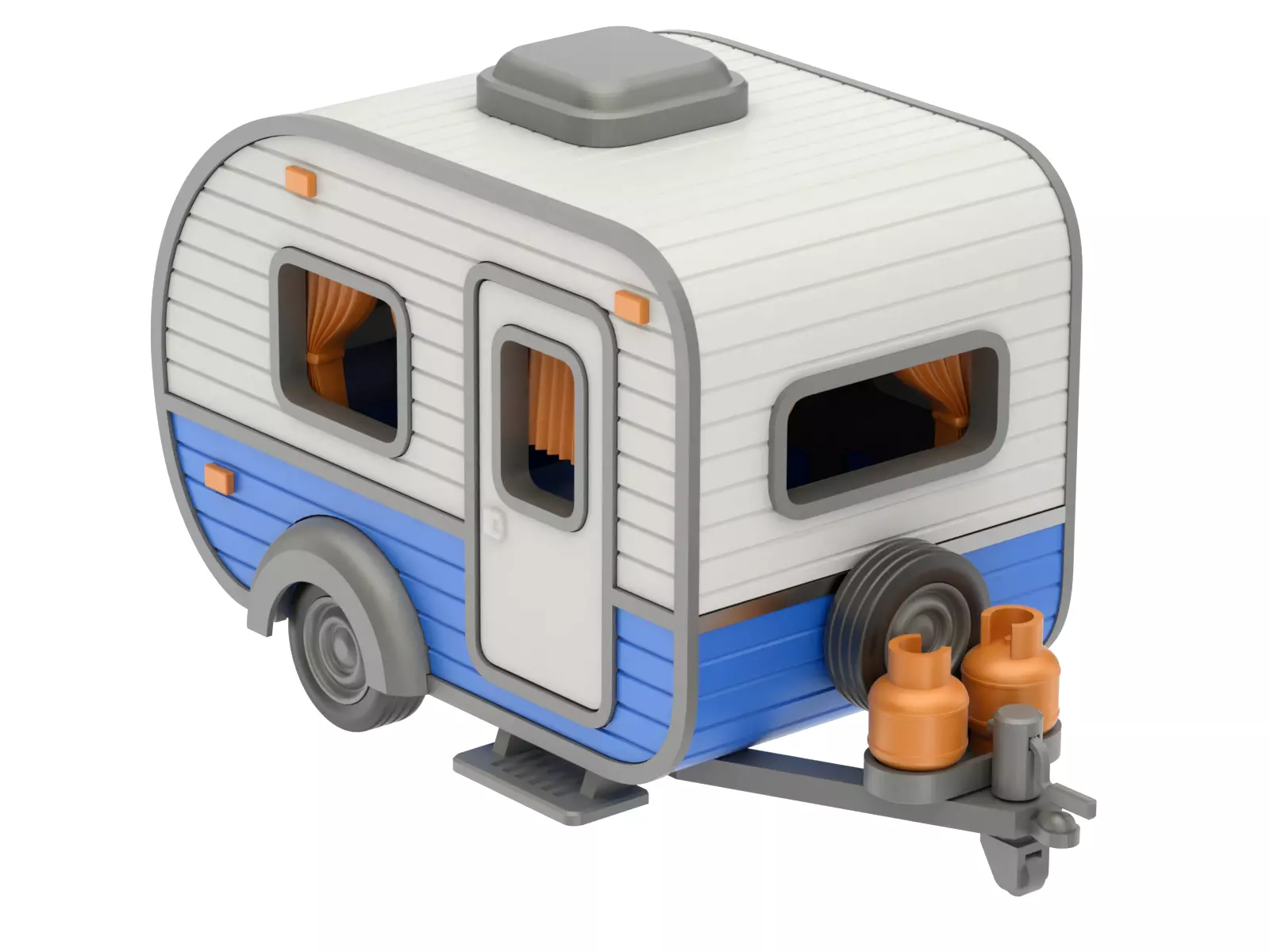 Printable Camper 3D print model_0