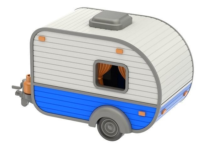 Printable Camper 3D print model 3