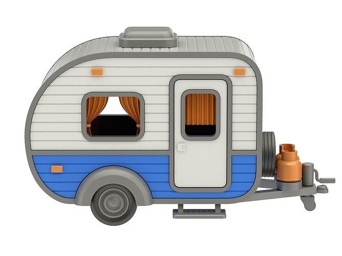 Printable Camper 3D print model 6