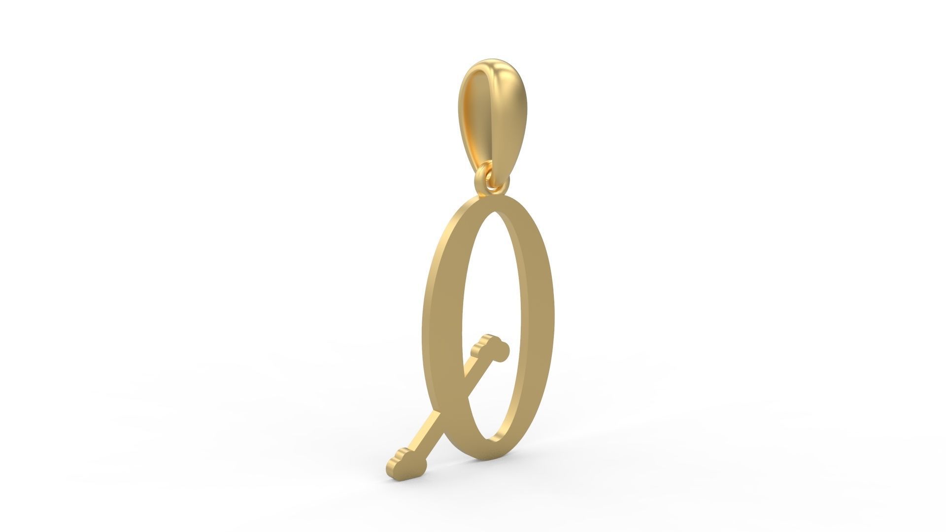 Initial Letters Pendant DeepSession Q 3D print model_3