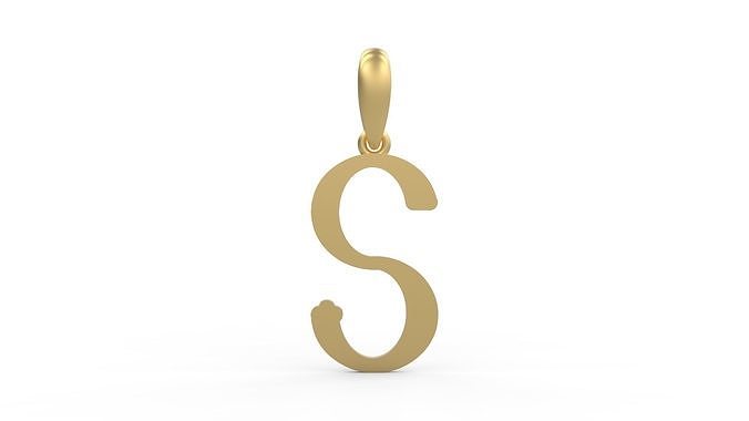 Initial Letters Pendant DeepSession S 3D print model