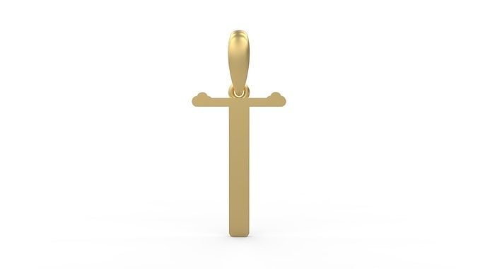 Initial Letters Pendant DeepSession T 3D print model