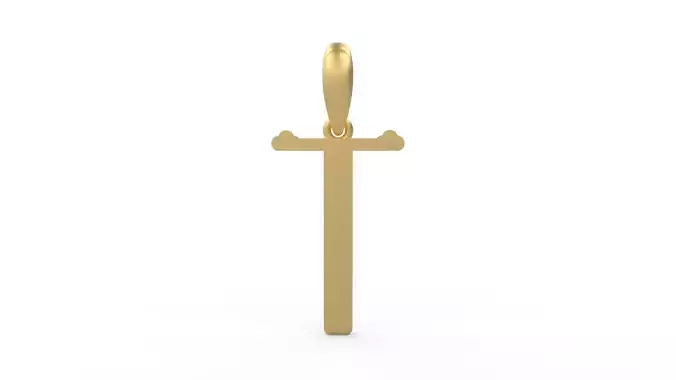 Initial Letters Pendant DeepSession T 3D print model