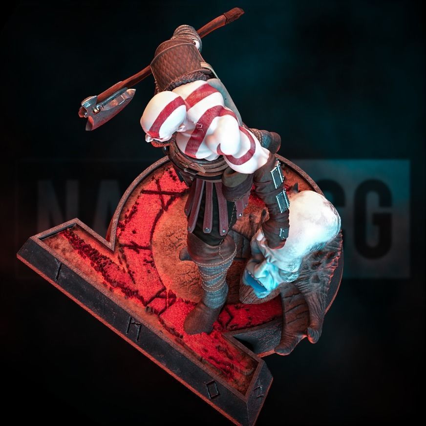 Fan Art Kratos - God of War 3D print model_8