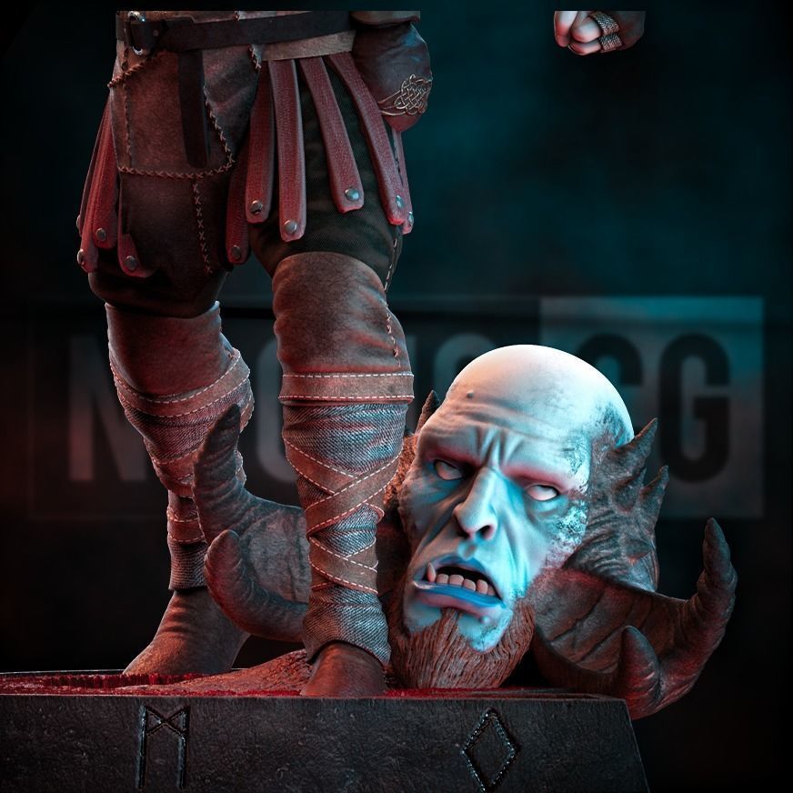 Fan Art Kratos - God of War 3D print model_7