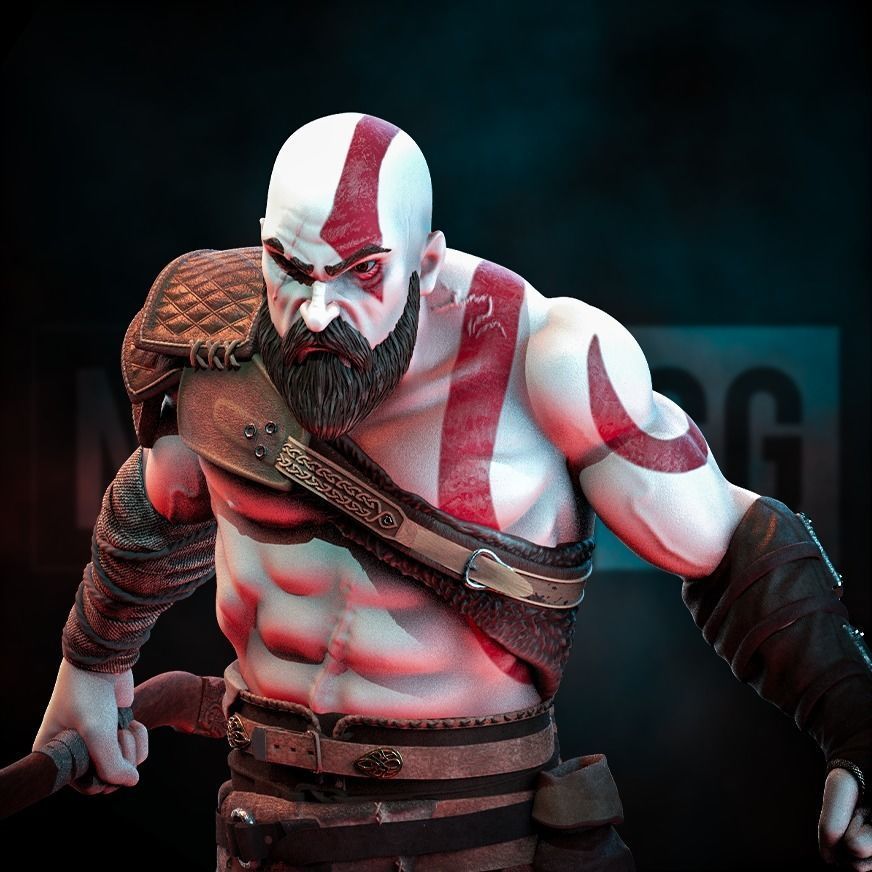 Fan Art Kratos - God of War 3D print model_10