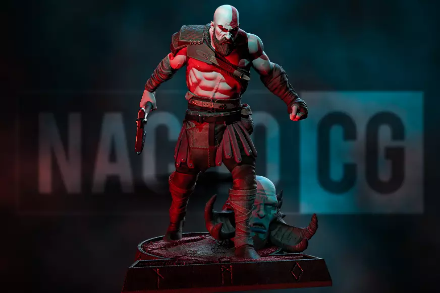 Fan Art Kratos - God of War 3D print model_0