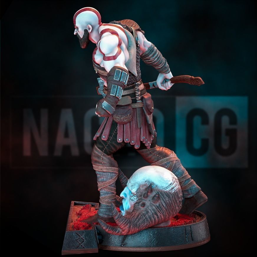 Fan Art Kratos - God of War 3D print model_4