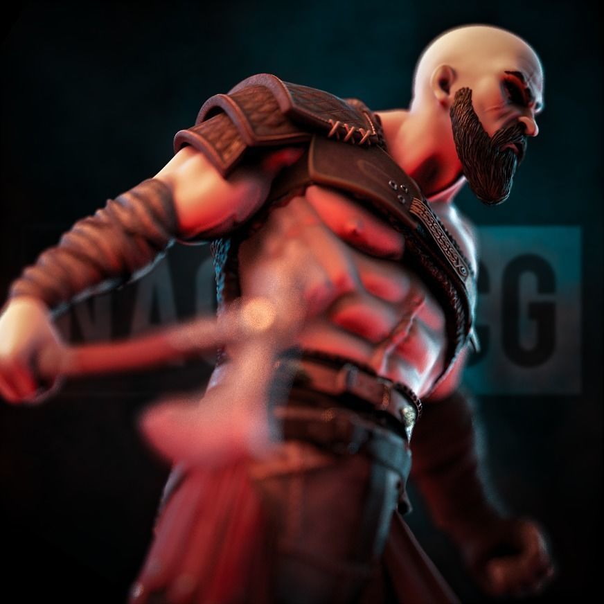 Fan Art Kratos - God of War 3D print model_5