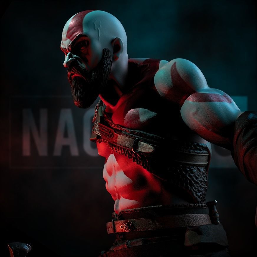 Fan Art Kratos - God of War 3D print model_9