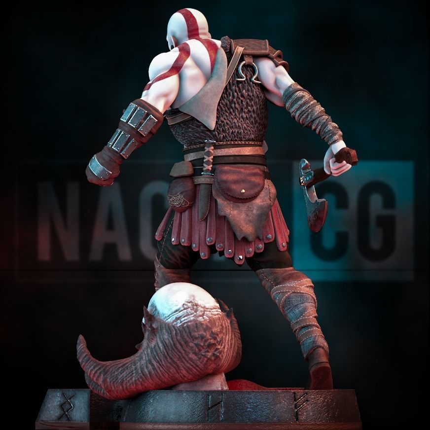 Fan Art Kratos - God of War 3D print model_6