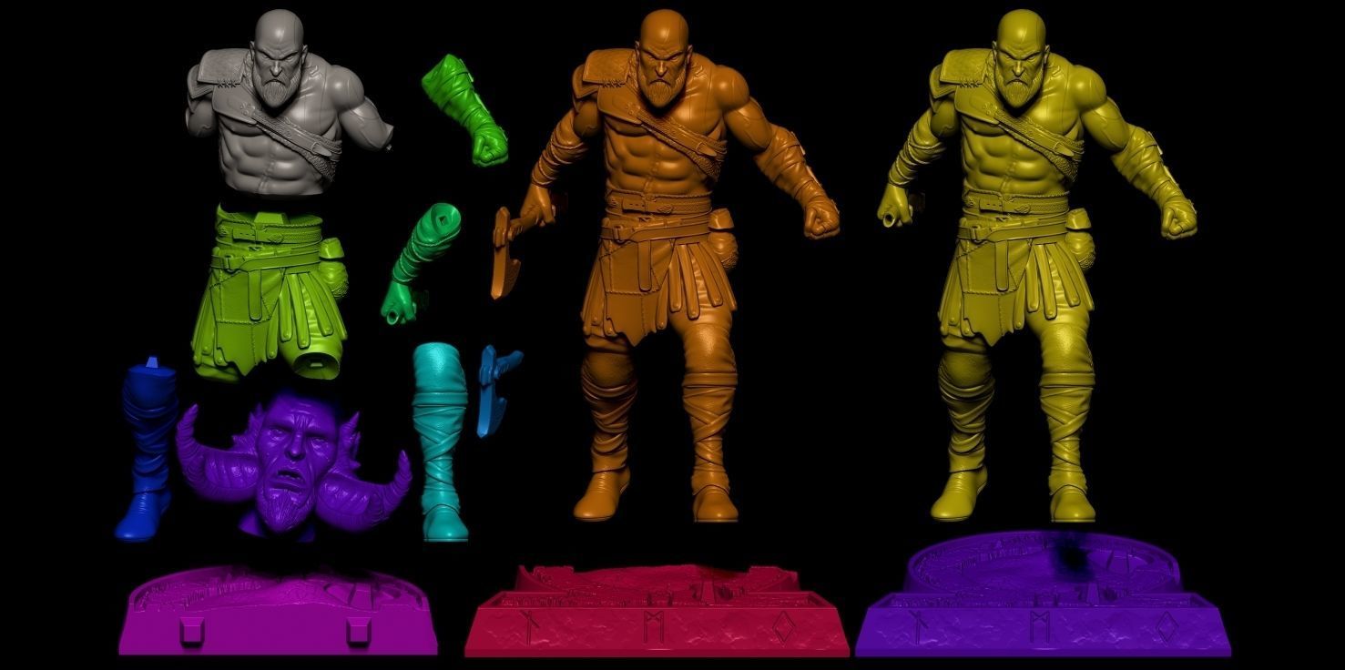 Fan Art Kratos - God of War 3D print model_1