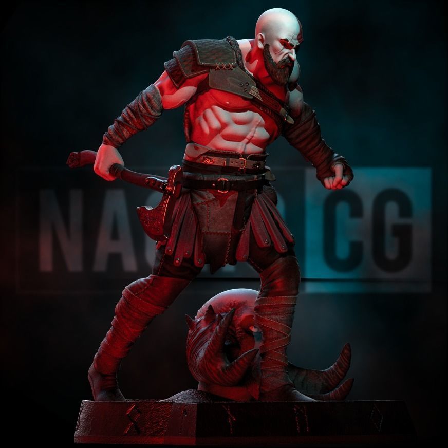 Fan Art Kratos - God of War 3D print model_3
