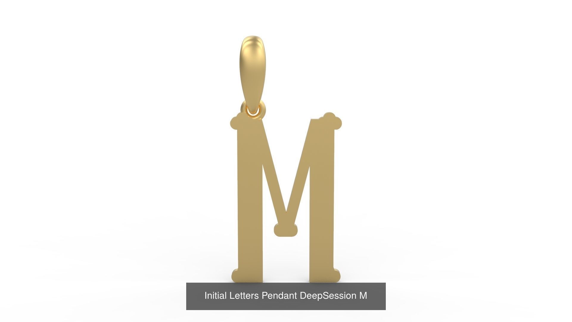 Initial Letters Pendant Alphabets DeepSession 3D Model Collection_15