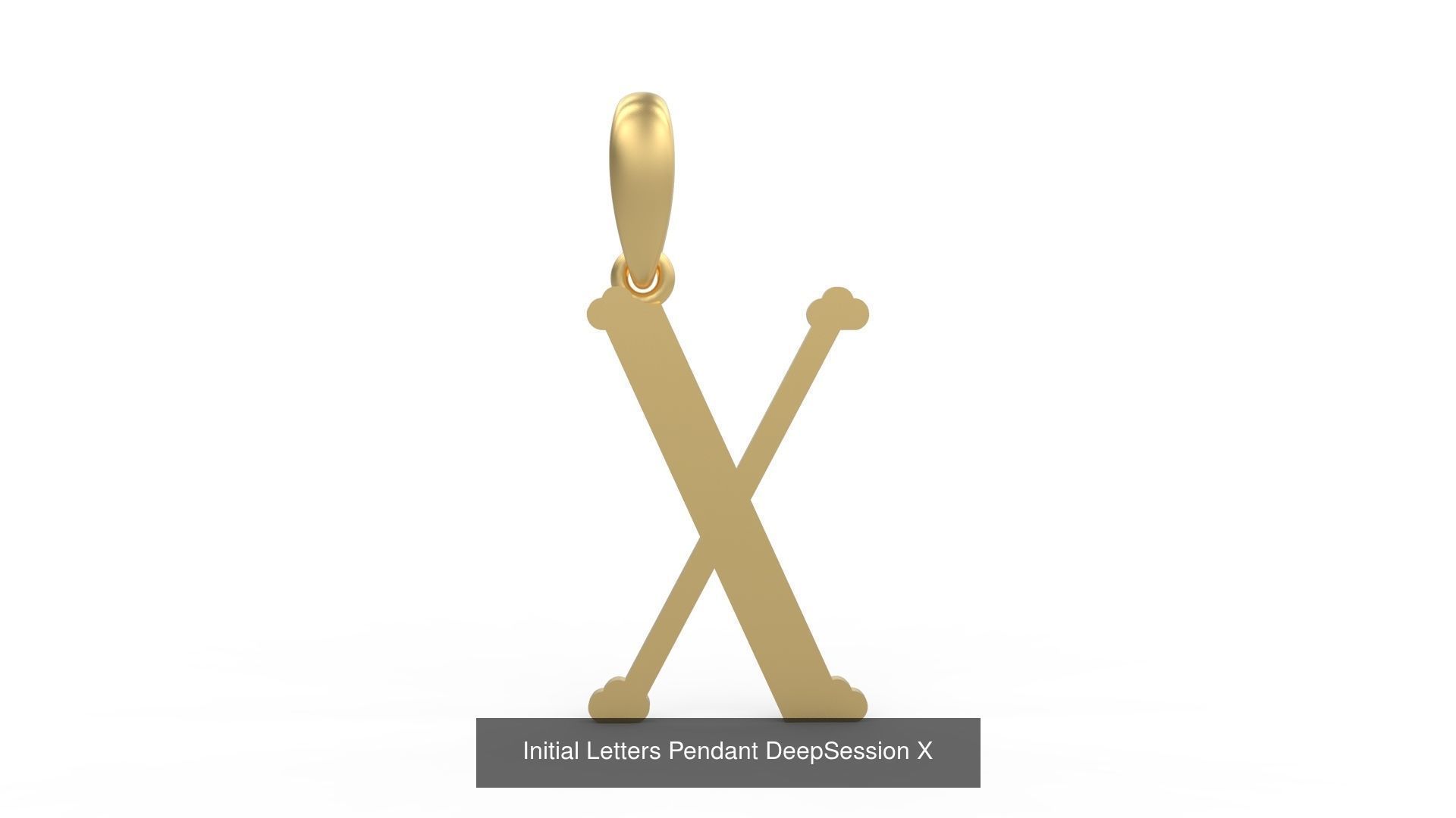 Initial Letters Pendant Alphabets DeepSession 3D Model Collection_26