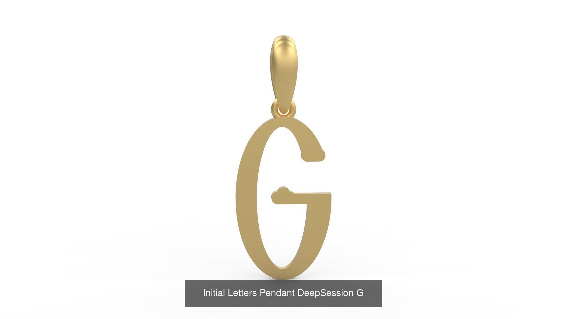 Initial Letters Pendant Alphabets DeepSession 3D Model Collection_9