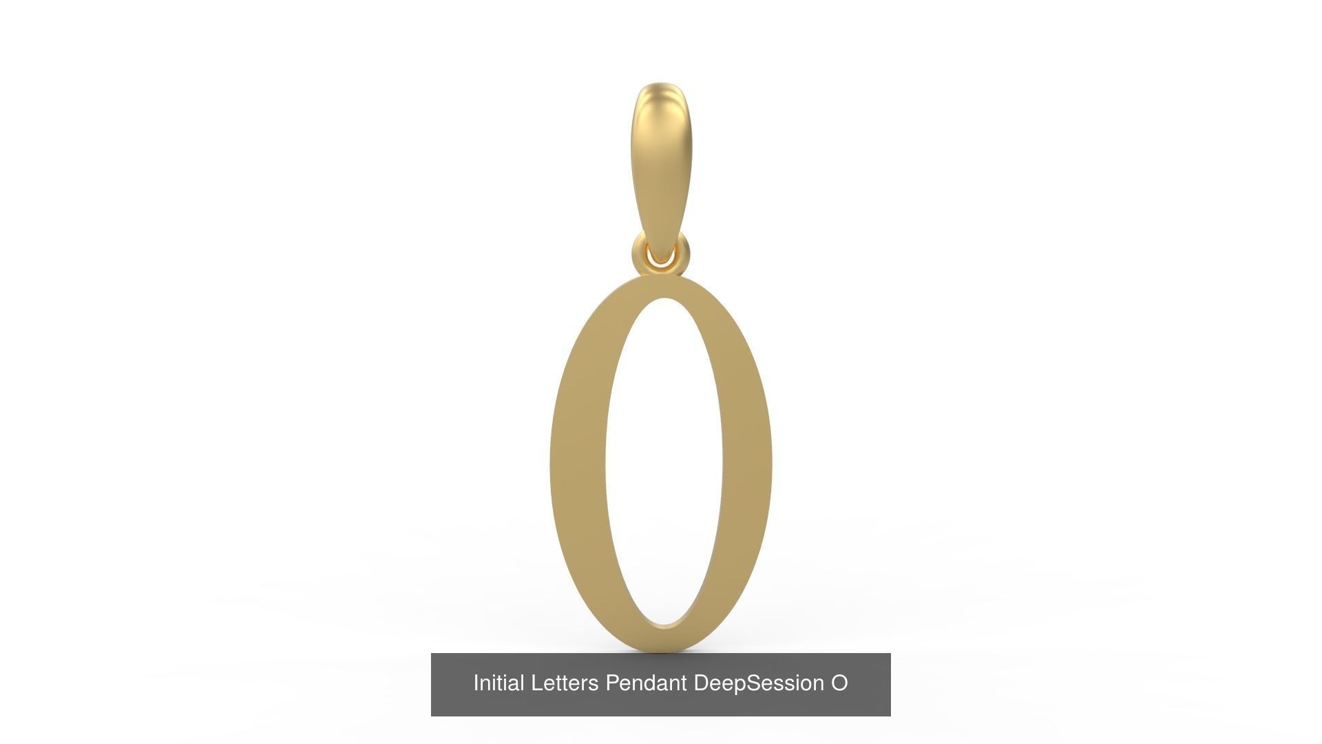 Initial Letters Pendant Alphabets DeepSession 3D Model Collection_17