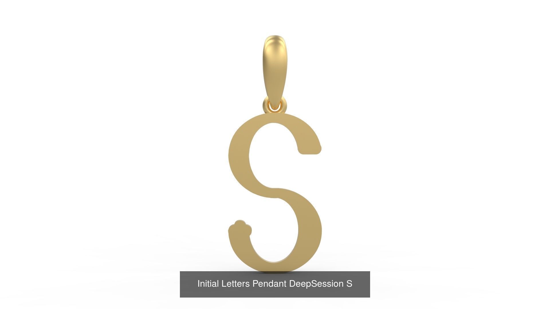 Initial Letters Pendant Alphabets DeepSession 3D Model Collection_21