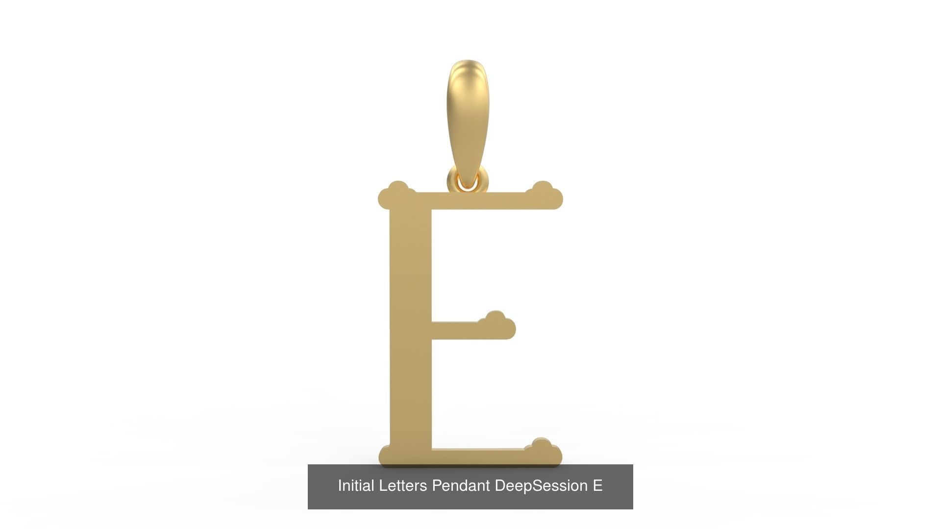 Initial Letters Pendant Alphabets DeepSession 3D Model Collection_7