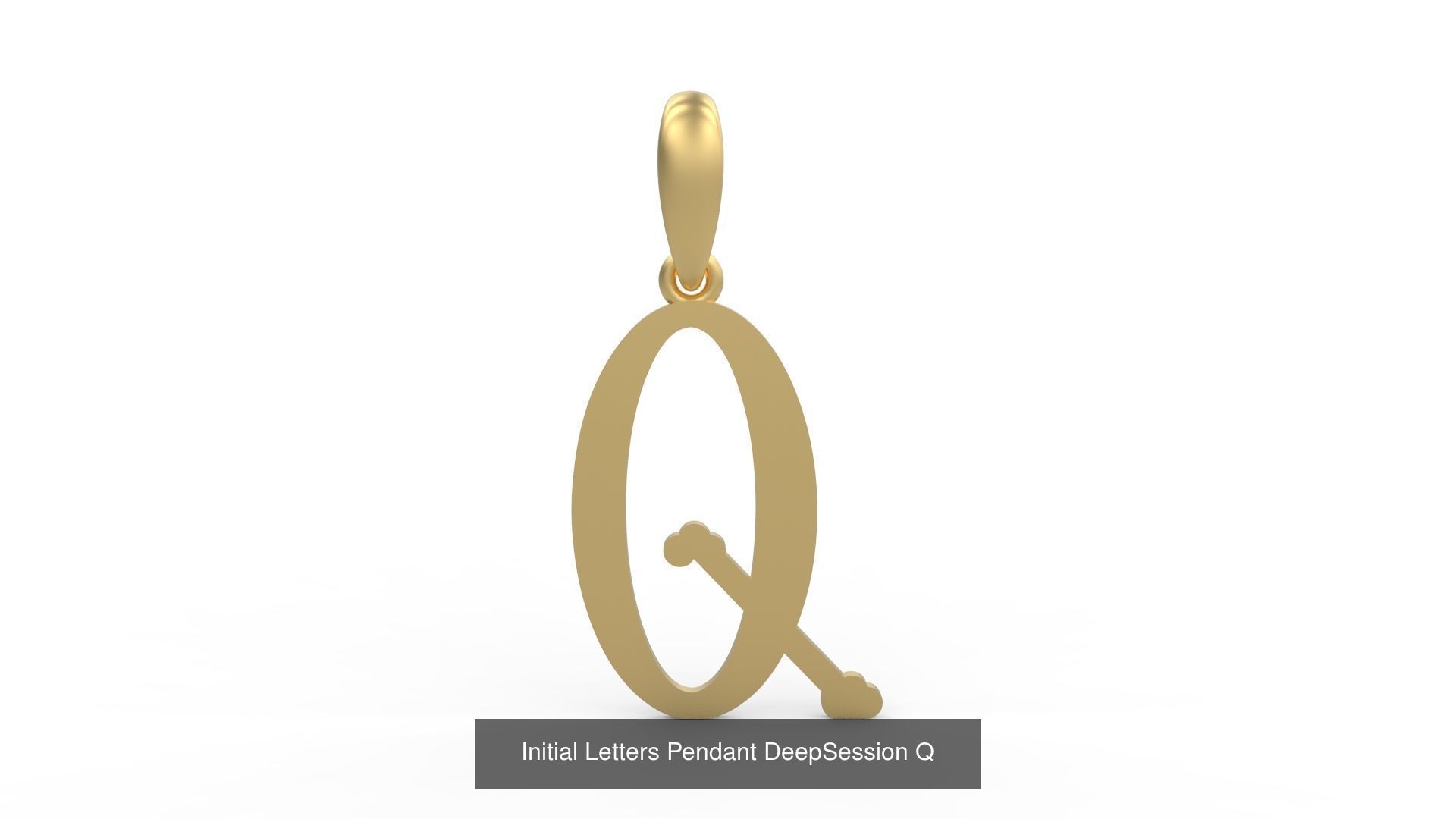 Initial Letters Pendant Alphabets DeepSession 3D Model Collection_19