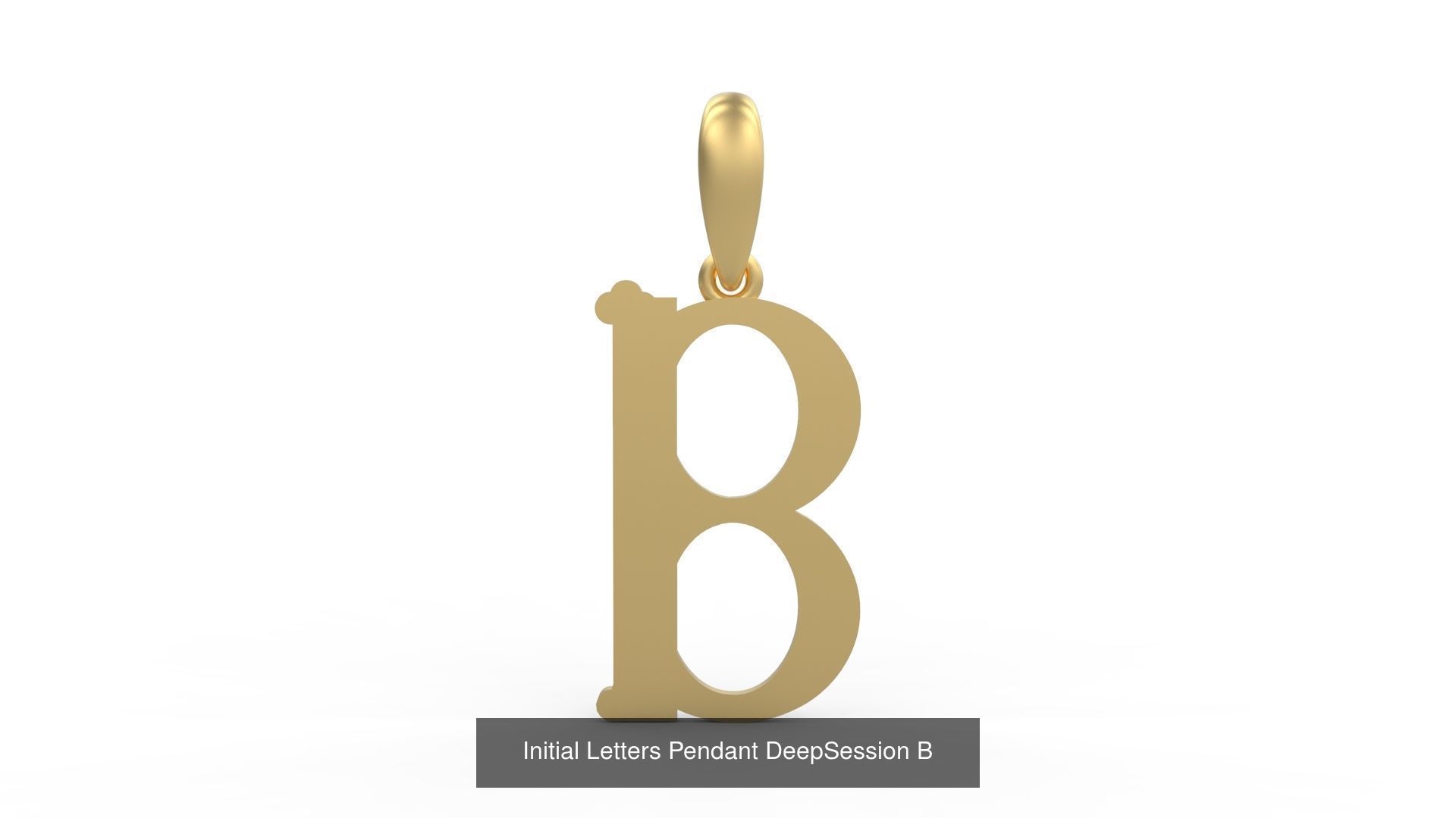 Initial Letters Pendant Alphabets DeepSession 3D Model Collection_4
