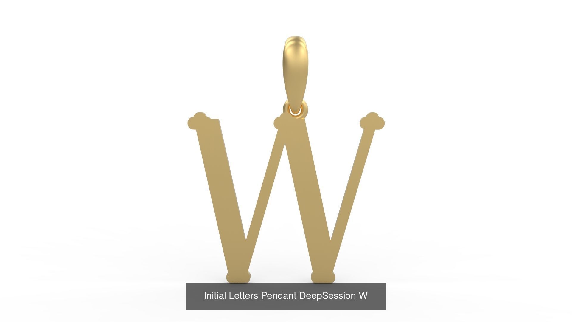 Initial Letters Pendant Alphabets DeepSession 3D Model Collection_25