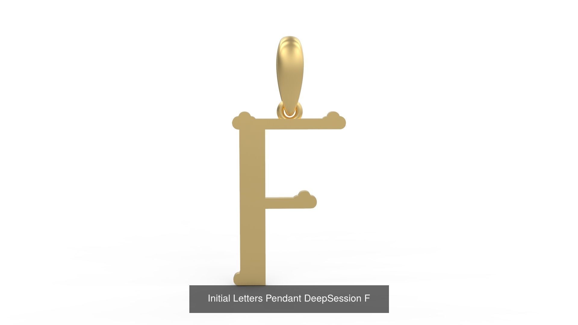 Initial Letters Pendant Alphabets DeepSession 3D Model Collection_8