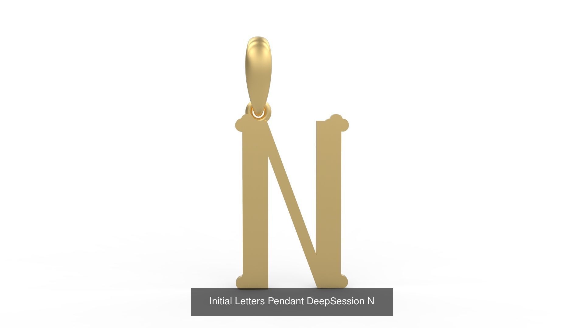 Initial Letters Pendant Alphabets DeepSession 3D Model Collection_16