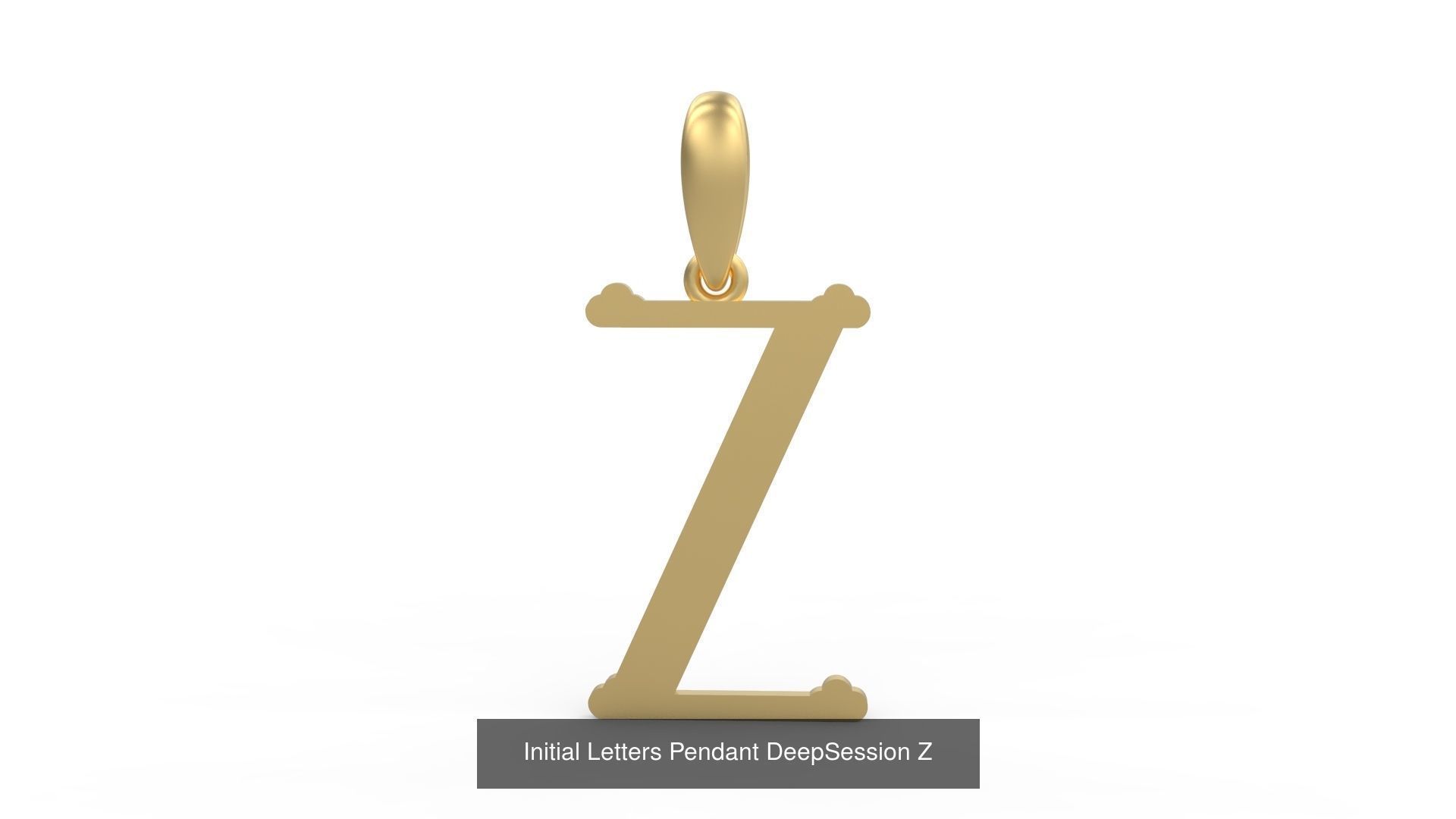 Initial Letters Pendant Alphabets DeepSession 3D Model Collection_28
