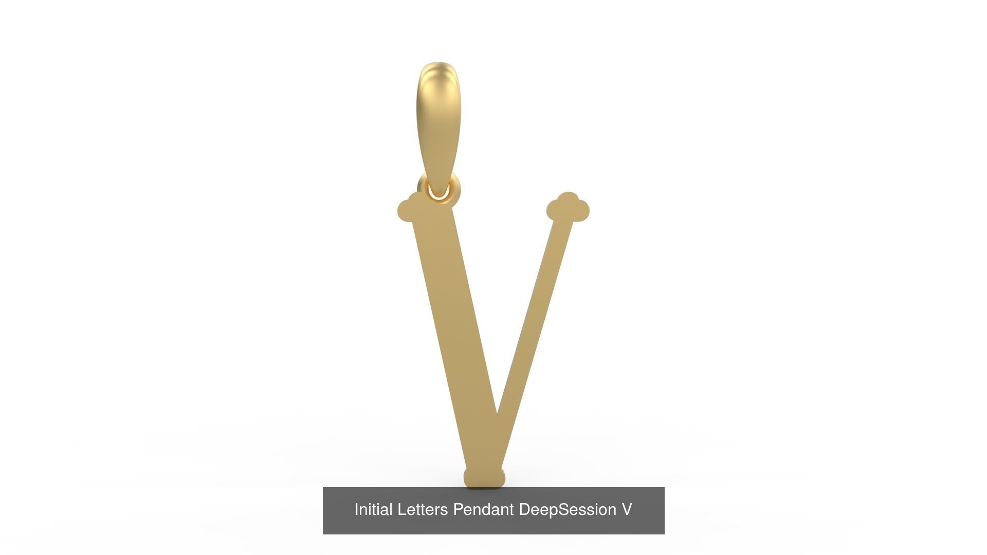 Initial Letters Pendant Alphabets DeepSession 3D Model Collection_24