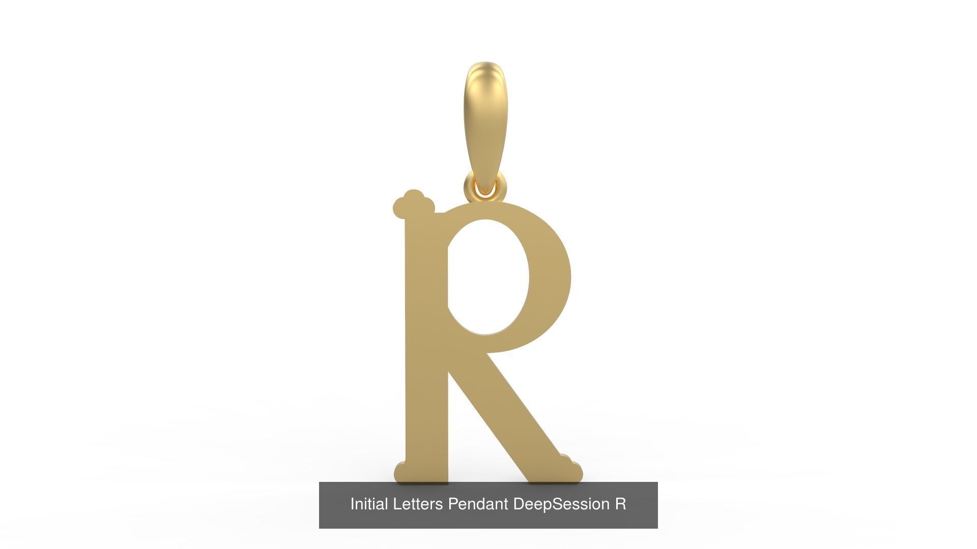 Initial Letters Pendant Alphabets DeepSession 3D Model Collection_20