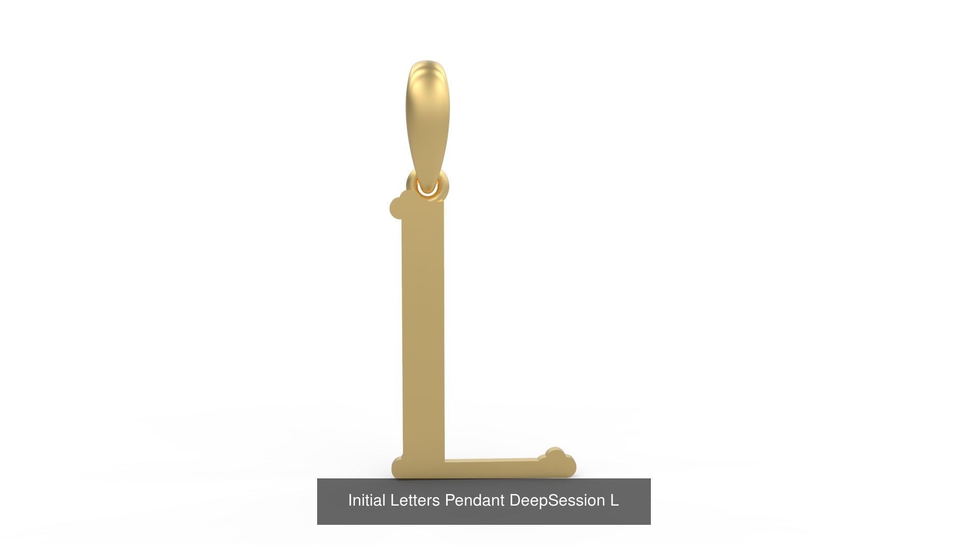 Initial Letters Pendant Alphabets DeepSession 3D Model Collection_14
