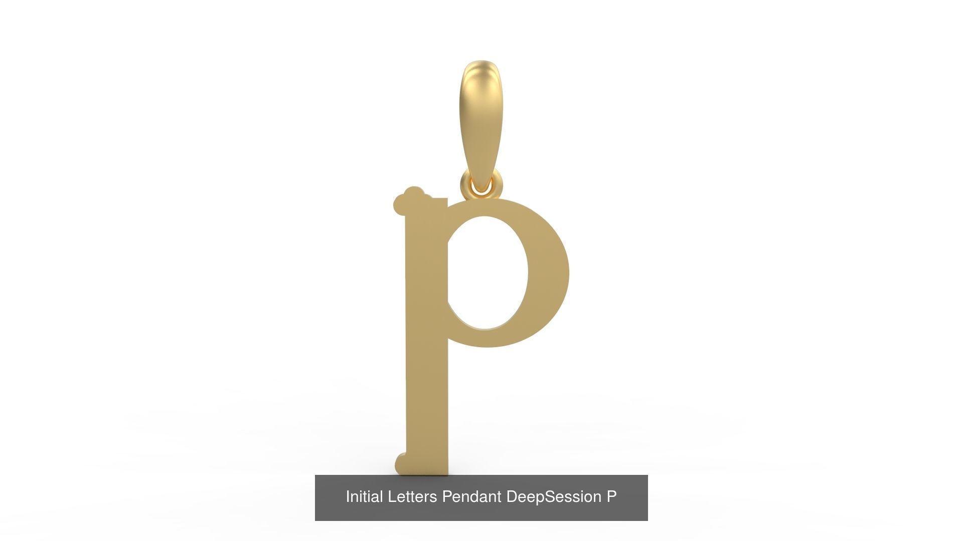 Initial Letters Pendant Alphabets DeepSession 3D Model Collection_18