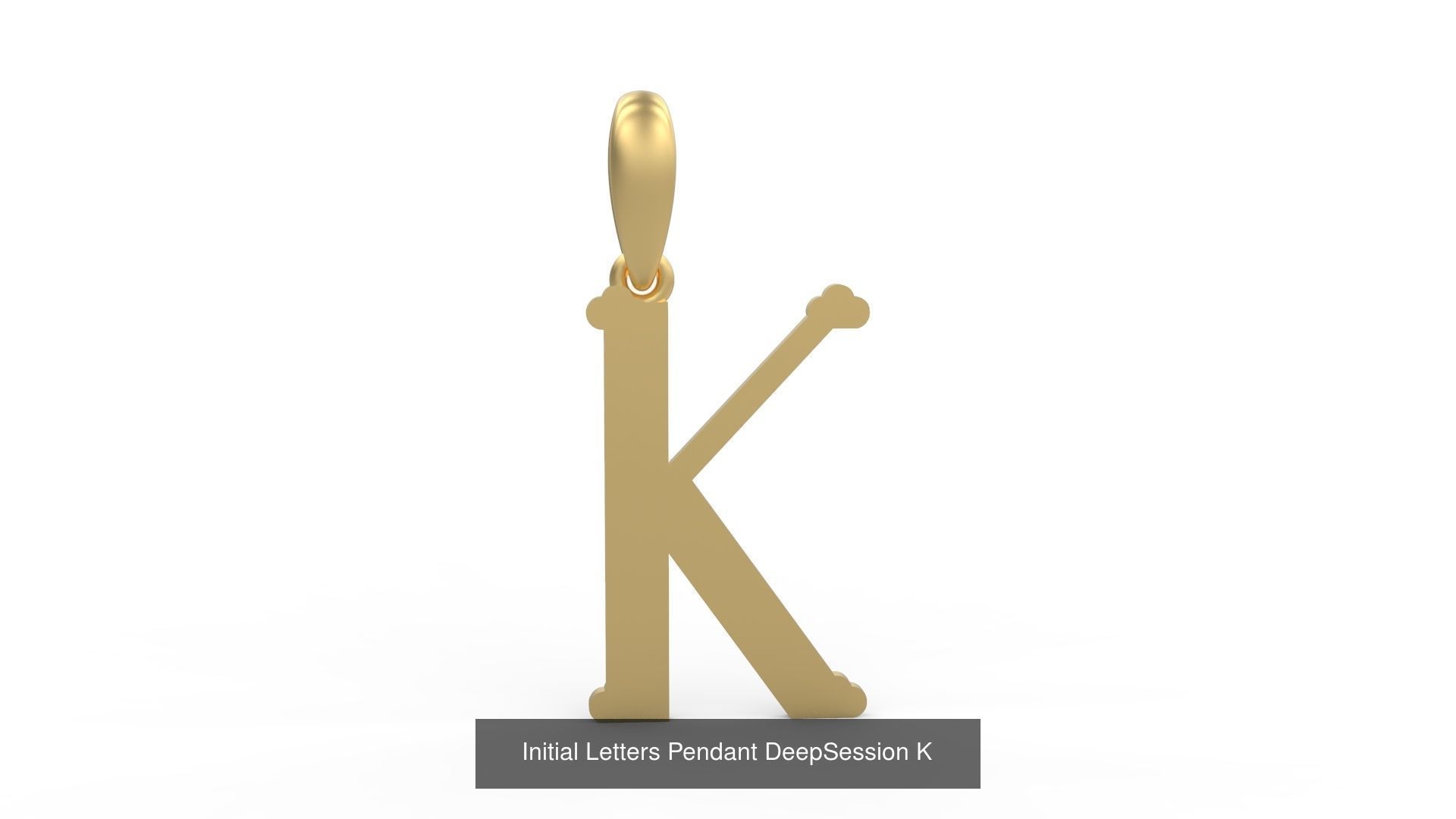 Initial Letters Pendant Alphabets DeepSession 3D Model Collection_13