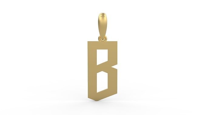 Initial Letters Pendant doOmzday FV B 3D print model