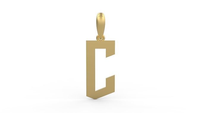 Initial Letters Pendant doOmzday FV C 3D print model