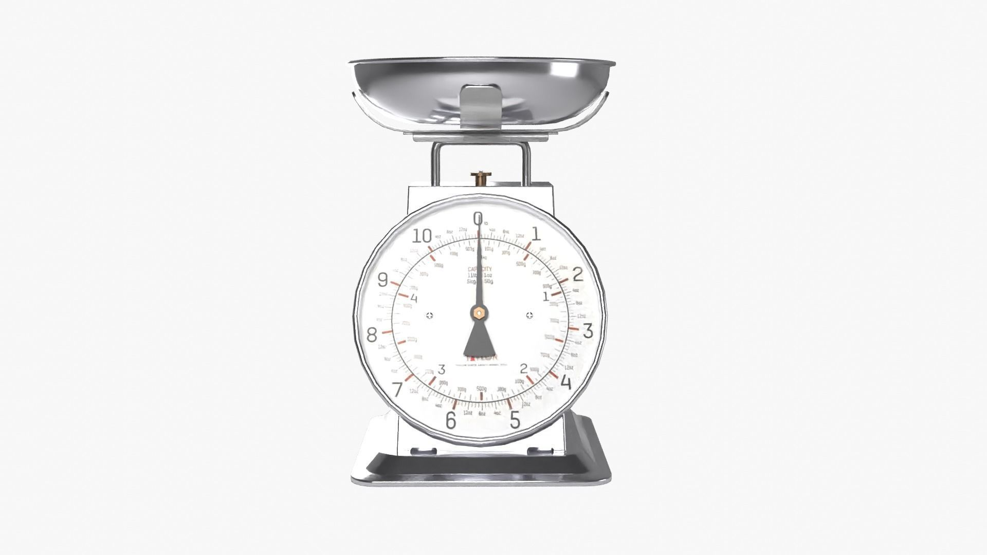 Kitchen Scale Low-poly 3D model_12
