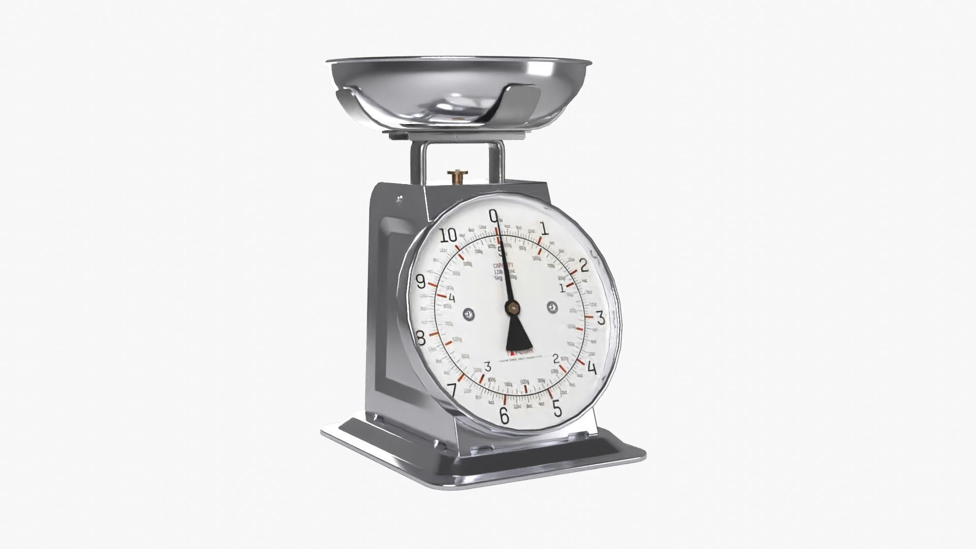 Kitchen Scale Low-poly 3D model_11