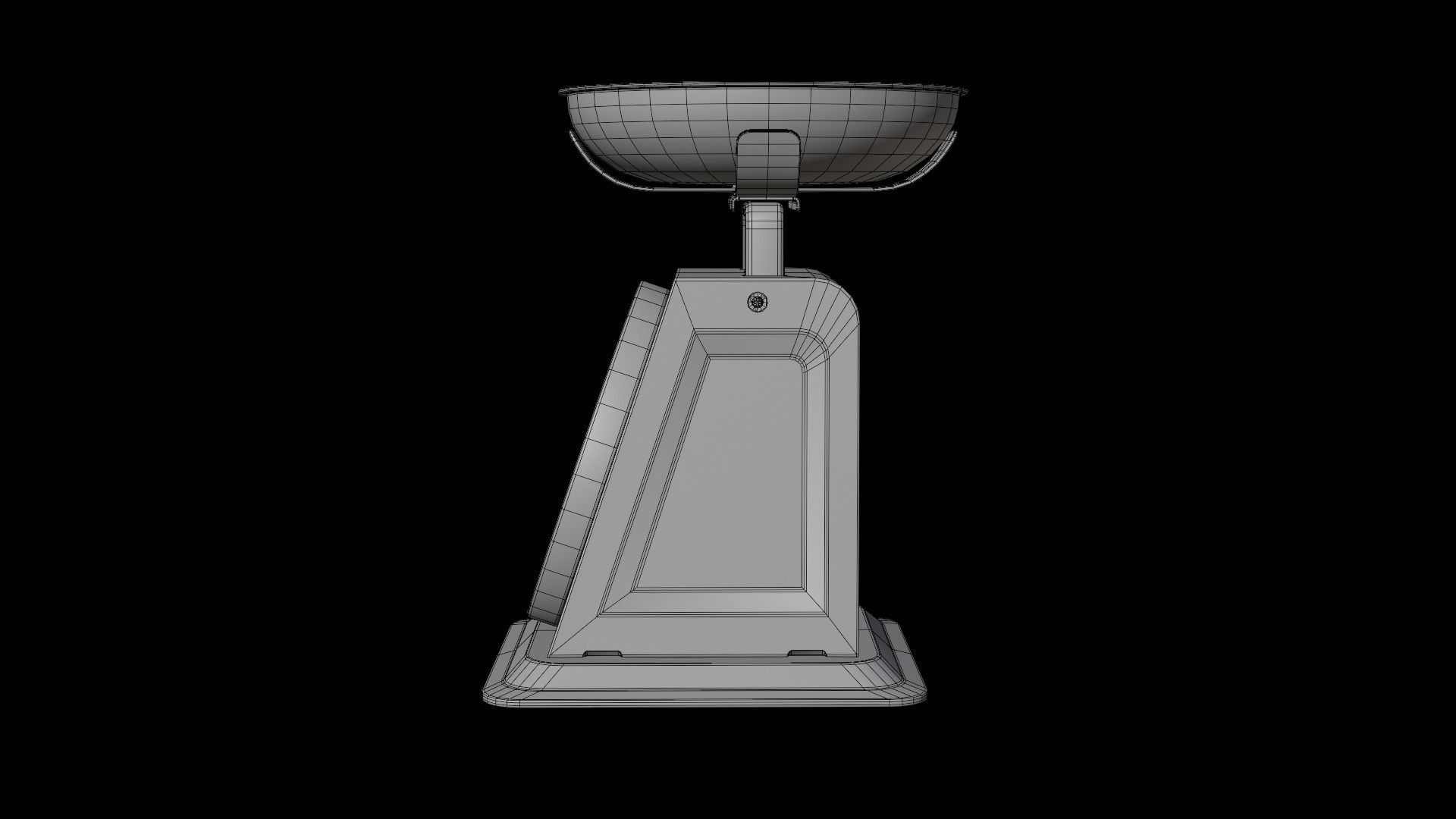 Kitchen Scale Low-poly 3D model_15